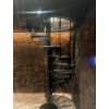 Wendeltreppen aus Gusseisenmetall, außen und innen